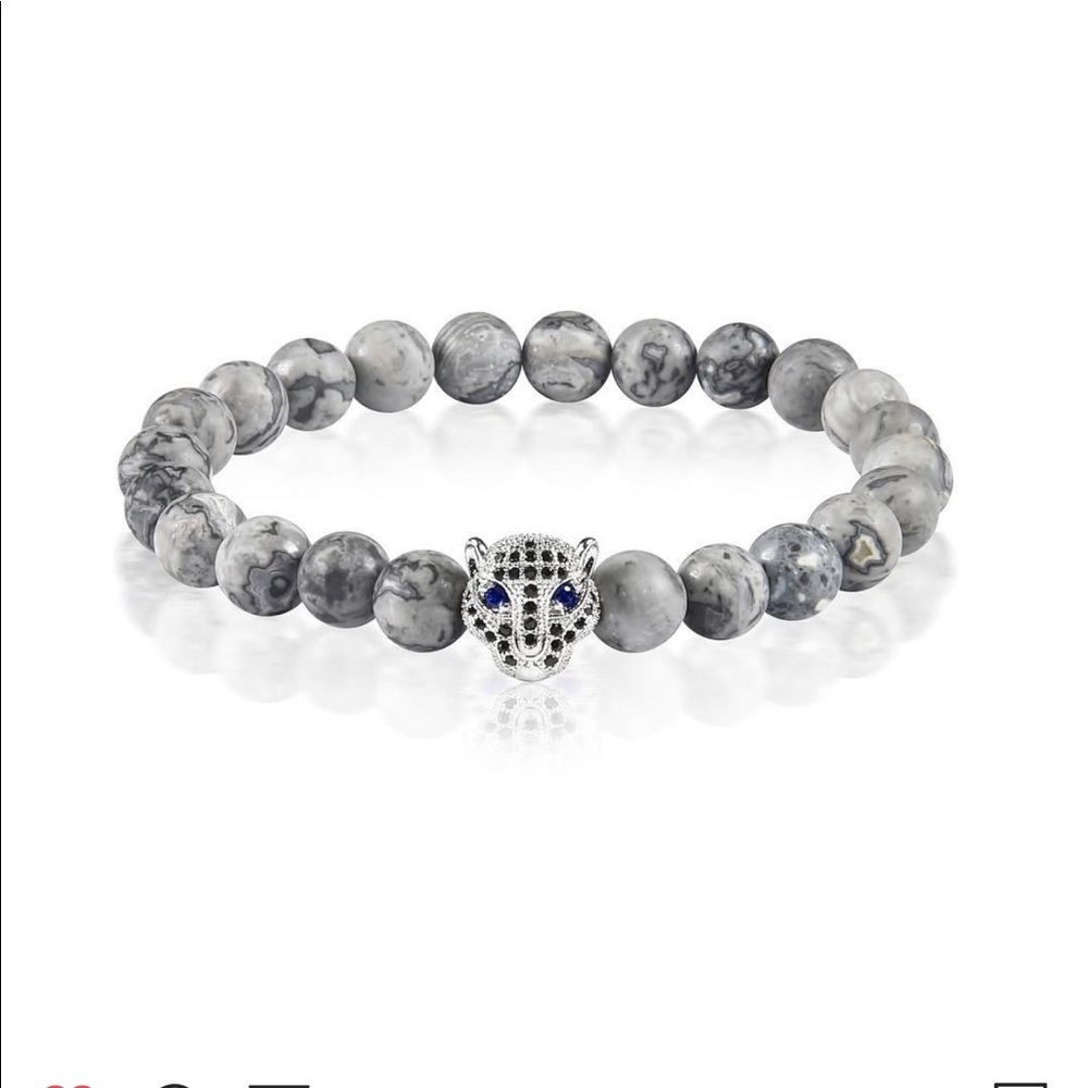 Real stone unisex bracelet